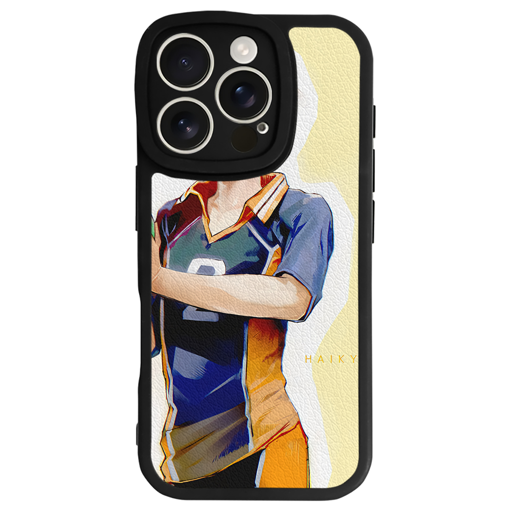 （画像用） ハイキュー!! Haikyu!! 【iPhone 16シリーズ対応】シリコンスマホケース（レザー調） 材質：シリコン